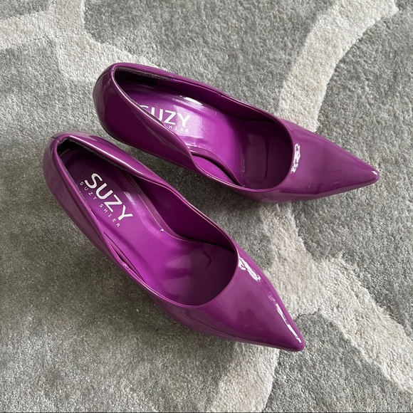 2/$15 - Purple patent heels - Picture 1 of 6